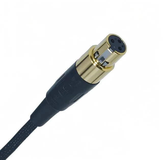 Alt view image 5 of 7 - Braided Coiled Female Mini XLR to 3.5mm 1/4 Stereo Audio TRS Plug Headphone Replacement Cable with 1/8" to 6.35mm Adapter - Compatible with Beyerdynamic AKG, Gold Plated, 13 Feet(4m)