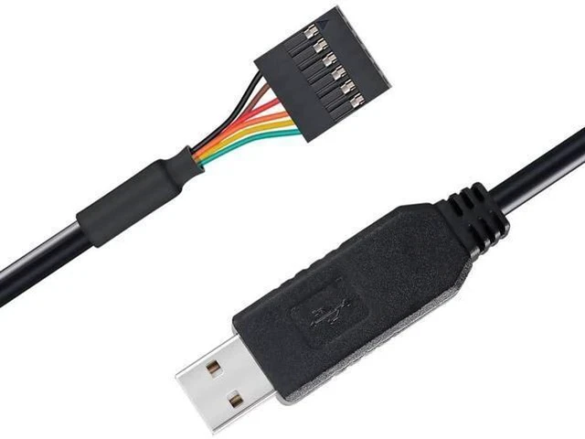 Alt view image 5 of 7 - DTECH FTDI USB to TTL Serial Adapter 5V Cable 6 Pin Female Socket Header UART IC FT232RL Chip for Windows 10 8 7 Linux MAC OS (3ft, Black)