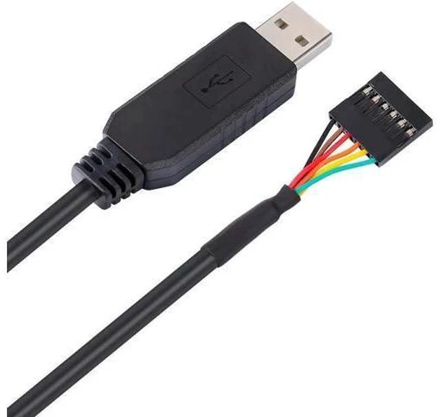 Alt view image 4 of 7 - DTECH FTDI USB to TTL Serial Adapter 5V Cable 6 Pin Female Socket Header UART IC FT232RL Chip for Windows 10 8 7 Linux MAC OS (3ft, Black)