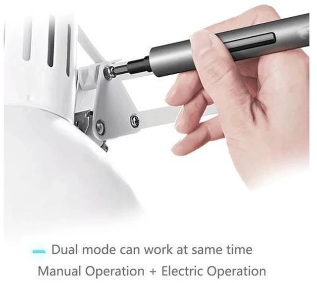 Alt view image 3 of 7 - Mini Electric Screwdriver, 3 LED Lights, Rechargeable Screwdriver Powered Cordless Electric Screwdriver Set with 56 Screw Bits, USB Charging Cable and Magnetizer