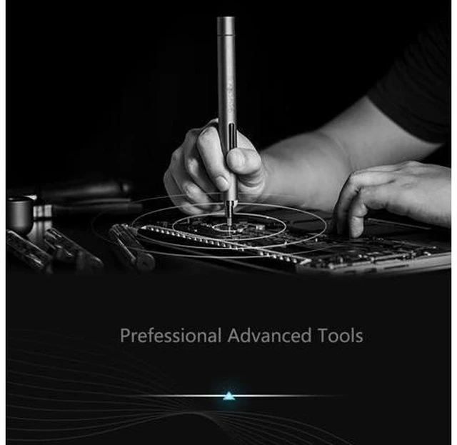 Alt view image 2 of 7 - Mini Electric Screwdriver, 3 LED Lights, Rechargeable Screwdriver Powered Cordless Electric Screwdriver Set with 56 Screw Bits, USB Charging Cable and Magnetizer