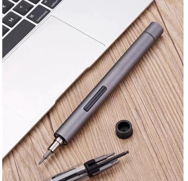 Alt view image 7 of 7 - Mini Electric Screwdriver, 3 LED Lights, Rechargeable Screwdriver Powered Cordless Electric Screwdriver Set with 56 Screw Bits, USB Charging Cable and Magnetizer