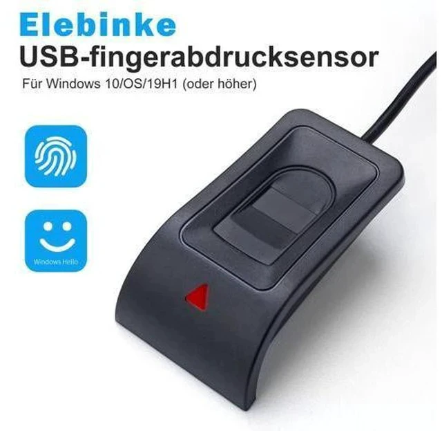 Alt view image 2 of 7 - USB Fingerprint Reader Fingerprint for Windows10/11, Windows Hello Automatic Driver Installation with 5ft Extension Cable-Windows Password Free Operation