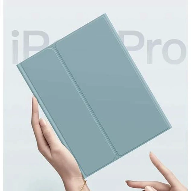 Alt view image 5 of 7 - QIYIBOCASE Keyboard Case for iPad 10th Generation 2022,Round Keys Retro Detachable Magnets Wireless Keyboard Case with Pencil Holder for iPad 10 2022 (Mint Green)