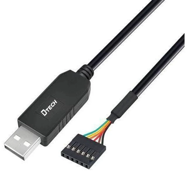 Alt view image 6 of 7 - DTECH 6ft USB to TTL Serial Cable 3.3V 6 Pin UART Adapter Genuine FTDI FT232RL Chip Debug Cord Compatible with Windows 11 10 8 7 Linux MAC OS 6Pin 3v3 Level Signal 2.54mm Dupont Female Header