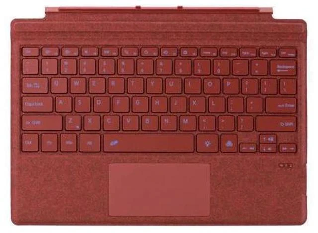 Main image of mobee Type Cover for Microsoft Surface Pro 7+/ Pro 7 / Pro 6 / Pro 5 / Pro 4 / Pro 3,7 Colour Backlight Slim Bluetooch Type Keyboard with Multi-Touch Trackpad Tablet Keyboard (Poppy Red)