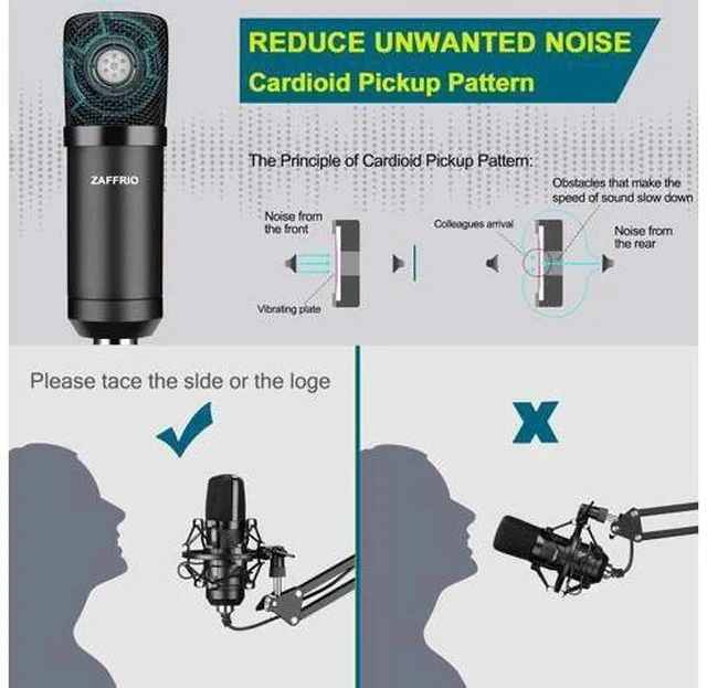 Alt view image 4 of 7 - USB Microphone Kit: Plug & Play USB Computer Mic Cardioid Podcast Condenser Microphone Kit, PC Streaming Mic are suitable for Youtube, Streaming, Recording Music, Live Streaming and Gaming