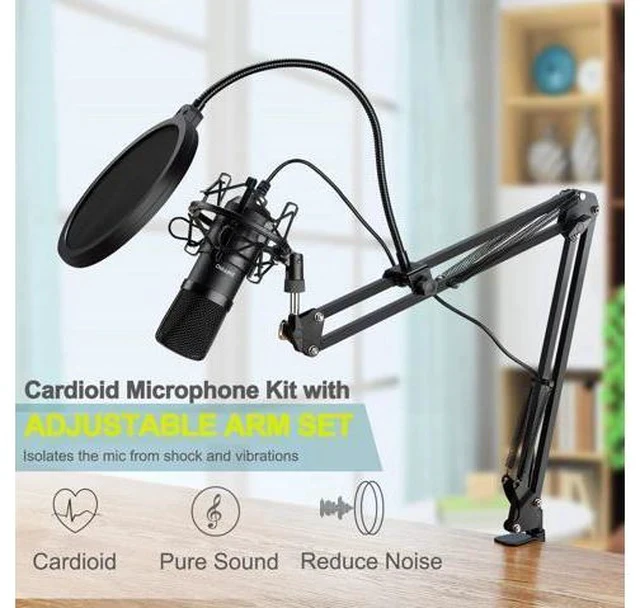 Alt view image 2 of 7 - USB Microphone Kit: Plug & Play USB Computer Mic Cardioid Podcast Condenser Microphone Kit, PC Streaming Mic are suitable for Youtube, Streaming, Recording Music, Live Streaming and Gaming