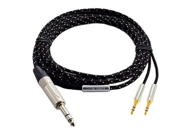 Alt view image 5 of 5 - Cable ZY-272 6.35mm Plug Cable T5P T1 Z7 Headphone Extension Cords Upgrade Cable