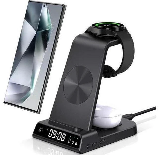 Main image of Wireless Charger for , 3 in 1 Wireless Charging Station for Galaxy S24 Ultra/S23 Ultra/S22/S21/Note 20/Z Flip 5/Fold 5, Watch Charger for Galaxy Watch 6/5/4, Galaxy Buds 2/Pro/+