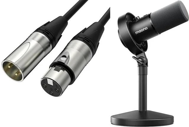 Main image of USB XLR Dynamic Microphone for Podcast: PC Computer Gaming Mic with 192kHz/24bit for Studio Recordin