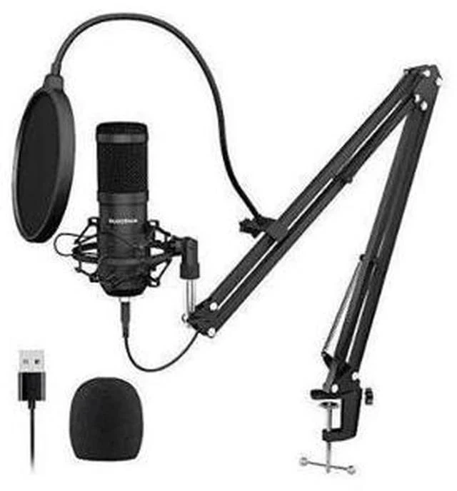 Main image of USB Streaming Podcast PC Microphone professional 192KHZ24Bit Studio Cardioid Condenser Mic Kit with sound card Boom Arm Shock Mount Pop Filter for Skype YouTuber Karaoke Gaming Recording