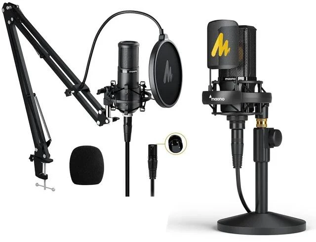 Main image of XLR Condenser Microphone, Professional Cardioid Studio Recording Mic for Streaming, Podcasting, Sing