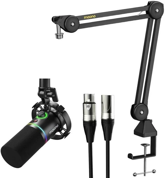 Main image of PD200X Dynamic Microphone with BA37 Boom Arm: Mic Bundle for Podcast Studio Streaming Recording Voca