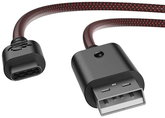 Alt view image 2 of 7 - USB-C Cable for G7 SE, G7, T4 Kaleid (Black & Red)