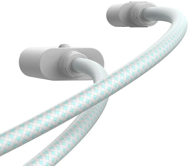 Alt view image 2 of 7 - USB-C Cable for G7 SE, G7, T4 Kaleid (White & Cyan)