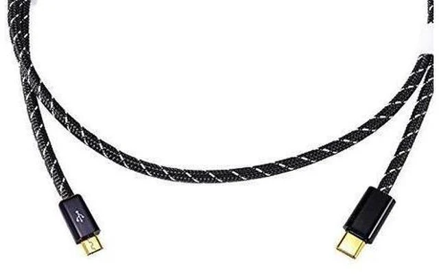 Alt view image 6 of 7 - Cable ZY-371 USB Cables Male to Male Micro to Type-C Audio Cables 1M