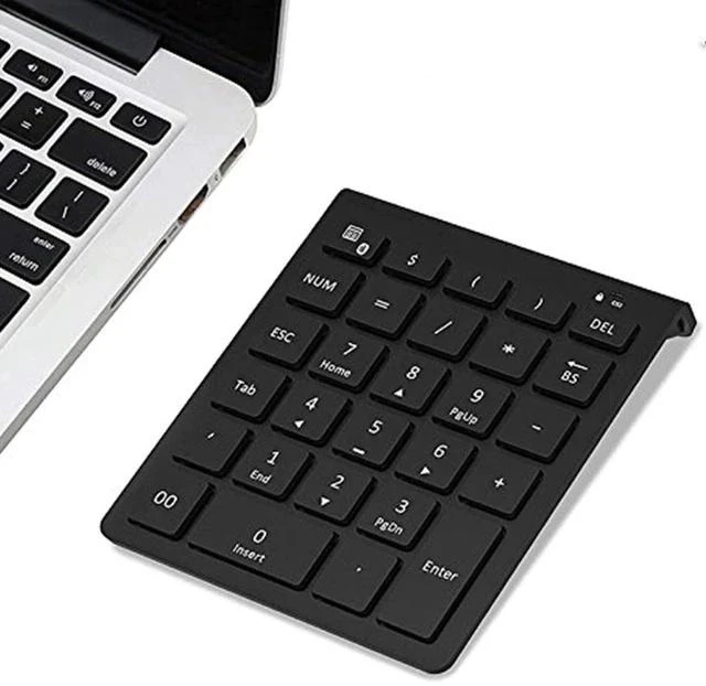 Main image of Bluetooth Number Pad for Laptop, Wireless Numeric keypad, 28 Keys Numpad Number Keypad Bluetooth 10 Keys Number Pad for Laptop, MacBook Air/Pro, iMac, Surface Pro, etc