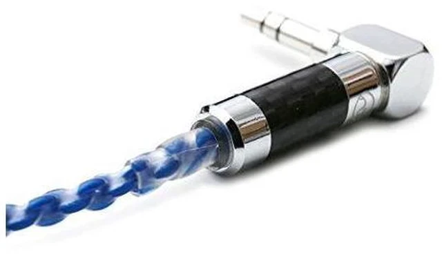 Alt view image 5 of 5 - HiFi Cable SE215 315 425 535 Four-core Twisted Silver Plated OFC Upgrade Cable ZY-065 Blue