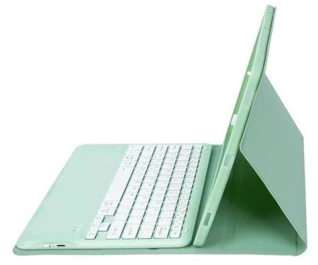 Alt view image 4 of 7 - KcoxdCn New iPad Pro 13 Inch 2024 Keyboard Case for iPad Pro 13 Inch Keyboard Case 2024 Model 7th Generation with Pencil Holder Mutil Angles Stand Cover Detachable Wireless Keyboard (Mint)