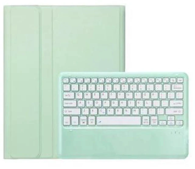 Alt view image 5 of 7 - KcoxdCn New iPad Pro 13 Inch 2024 Keyboard Case for iPad Pro 13 Inch Keyboard Case 2024 Model 7th Generation with Pencil Holder Mutil Angles Stand Cover Detachable Wireless Keyboard (Mint)