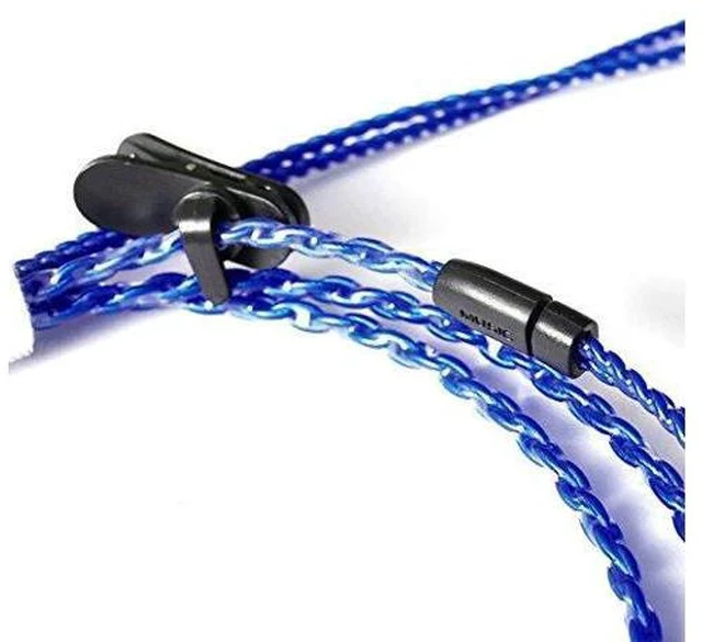 Alt view image 3 of 7 - HiFi Cable IE8 IE80 Four-core Twisted Silver Plated OFC Upgrade Cable ZY-064 Blue