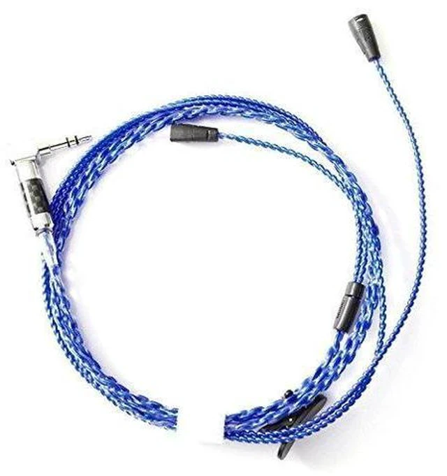 Alt view image 5 of 7 - HiFi Cable IE8 IE80 Four-core Twisted Silver Plated OFC Upgrade Cable ZY-064 Blue