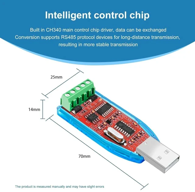 Alt view image 5 of 7 - USB to RS485 Converter, with CH340G Chip Processor, Compatible with Various RS485 Devices Connecting