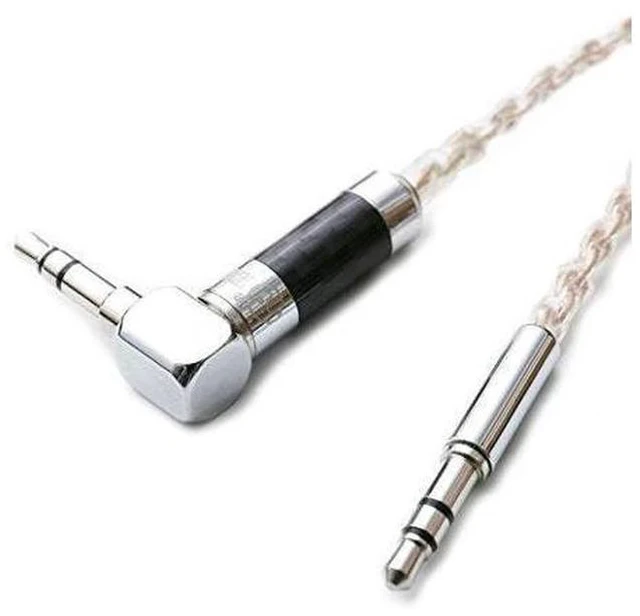 Alt view image 3 of 5 - HiFi Cable 3.5mm Male to 3.5mm Male Earphone Upgrade Cable ZY-200 (Golden)