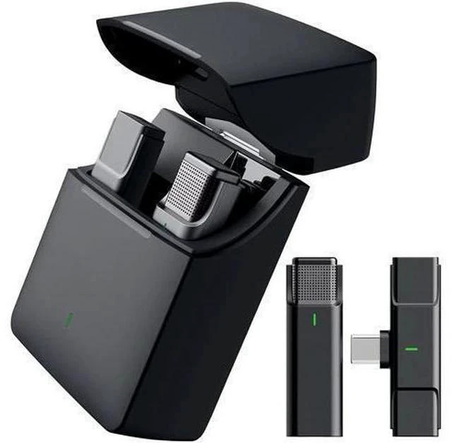 Main image of BONAEVER Wireless Lavalier Microphone for USB Type-C roid with 35H Charging Case Plug & Play Clip-on Lapel Mic for Youtube Facebook Live Standream Video Recording -Noise Reduction/ 984Ft Transmission