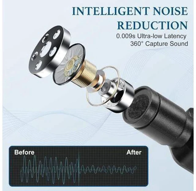 Alt view image 4 of 7 - 2Pcs Wireless Microphone for iPhone iPad, Plug-Play Wireless Lavalier Microphone for Video Recording, TikTok, YouTube, Vloggers, Auto-Sync Noise Reduction Wireless Lapel Mic