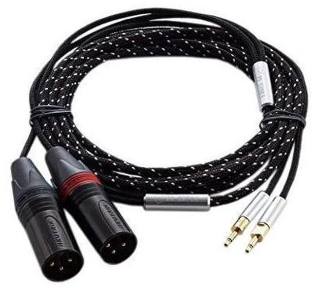 Alt view image 5 of 7 - Cable ZY-261 2XLR Male Balance Plug Cable HD700 HE400i Headphone Extension Cords Upgrade Cable