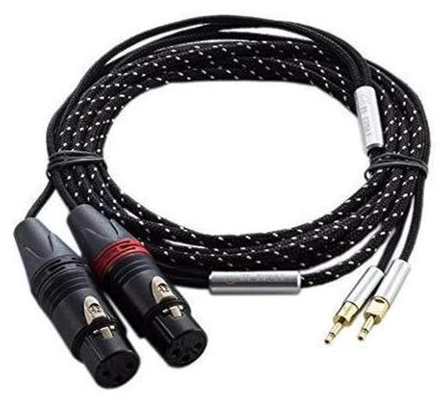Alt view image 5 of 7 - Cable ZY-263 2XLR Female Balance Plug Cable HD700 HE400i Headphone Extension Cords Upgrade Cable