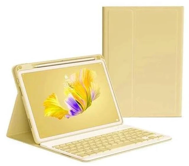 Main image of Keyboard Case Compatible with iPad Mini 7 A17 Pro 2024, iPad Mini 7th/6th Generation Keyboard Case with Color Keyboard Removable Bluetooth Wireless Keyboard,Yellow