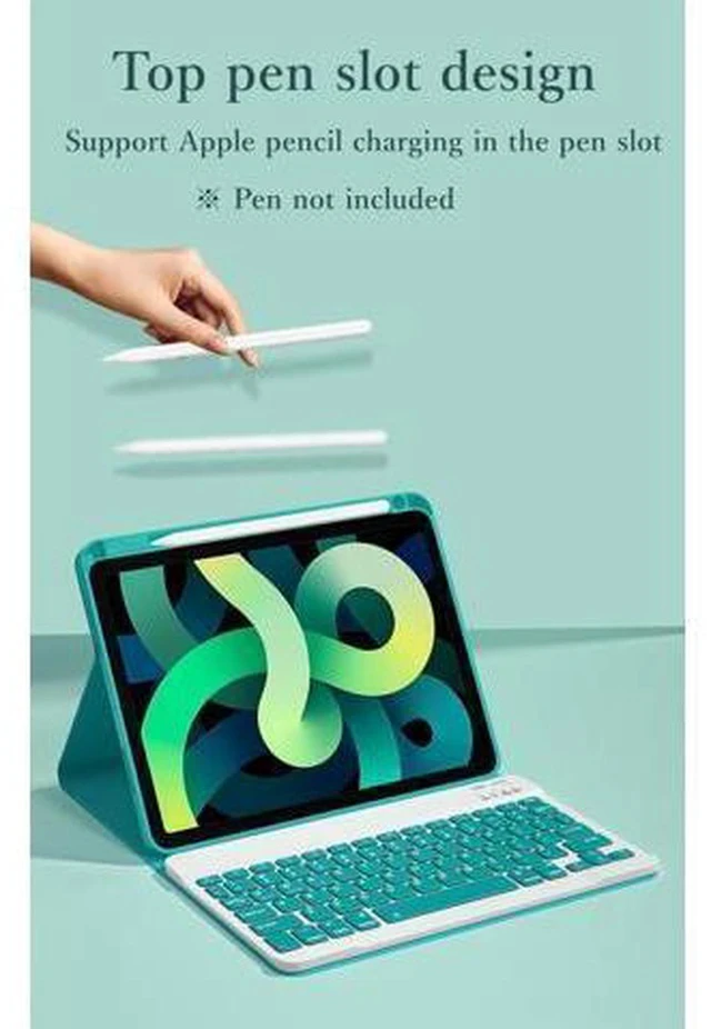 Alt view image 2 of 7 - Keyboard Case Compatible with iPad Mini 7 A17 Pro 2024, iPad Mini 7th/6th Generation Keyboard Case with Color Keyboard Removable Bluetooth Wireless Keyboard,Yellow