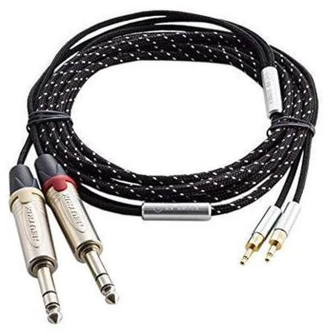 Alt view image 5 of 7 - Cable ZY-262 2TRS Balance Plug Cable HD700 HE400i Headphone Extension Cords Upgrade Cable