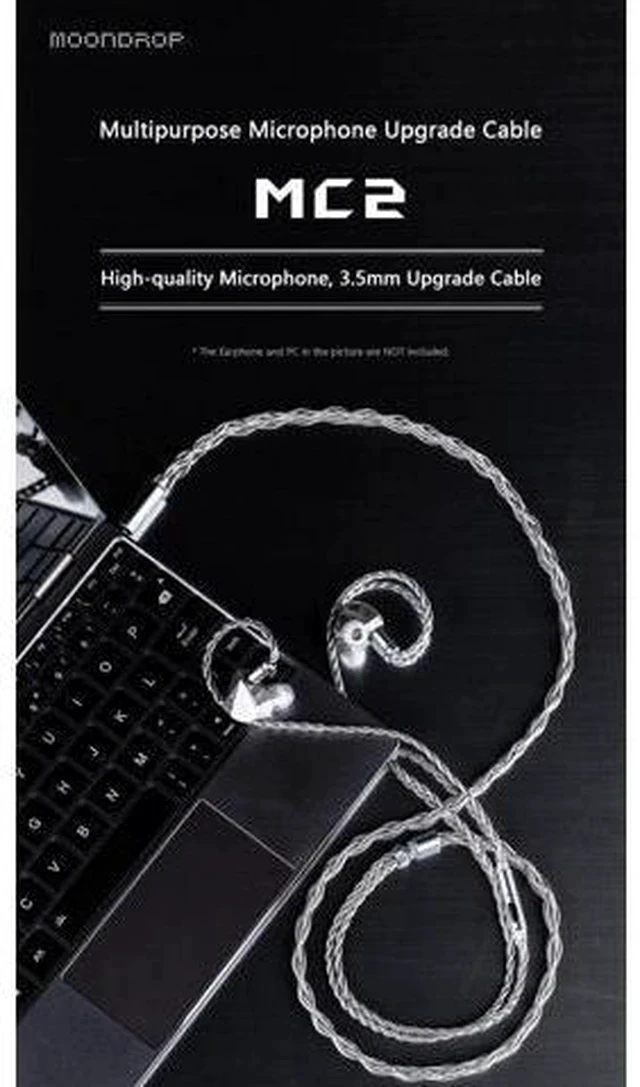 Alt view image 5 of 7 - MC2 Microphone Upgrade Cable 3.5mm 0.78mm 2pin Earphone Upgrade Cable