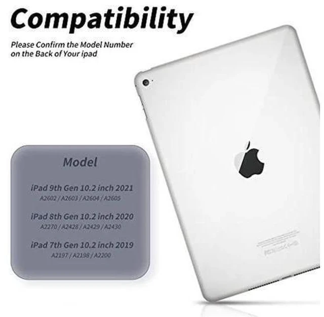 Alt view image 7 of 7 - Aoub Keyboard Case for iPad 9th Generation 2021/8th Gen 2020/7th Gen 2019 10.2 Inch, Detachable Wireless Bluetooth Keyboard, Stand Folio Keyboard Cover with Pencil Holder, Auto Sleep/Wake, Purple Gray