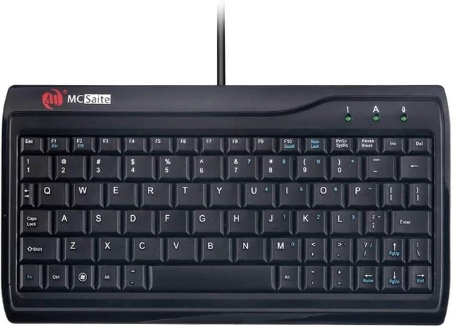Alt view image 2 of 6 - Super Mini Wired Keyboard, MCSaite Full Size 78 Keys Keypad Small Portable Fit with Professional or Industrial Use for Computer Laptop Mac Notebook