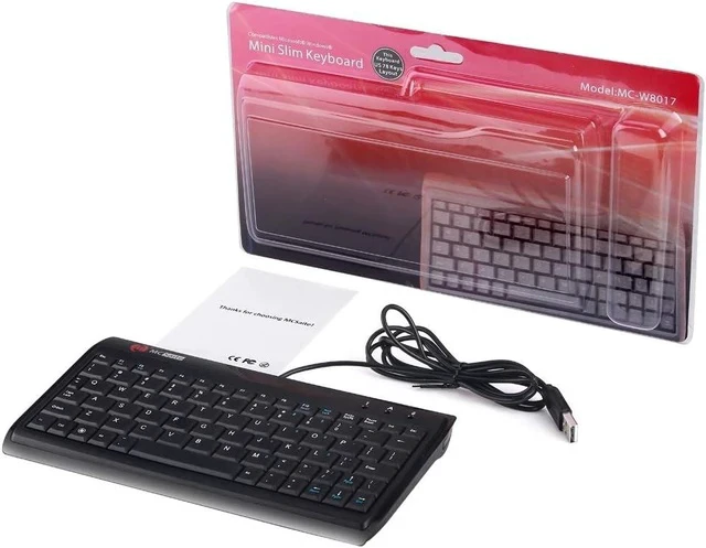 Alt view image 6 of 6 - Super Mini Wired Keyboard, MCSaite Full Size 78 Keys Keypad Small Portable Fit with Professional or Industrial Use for Computer Laptop Mac Notebook