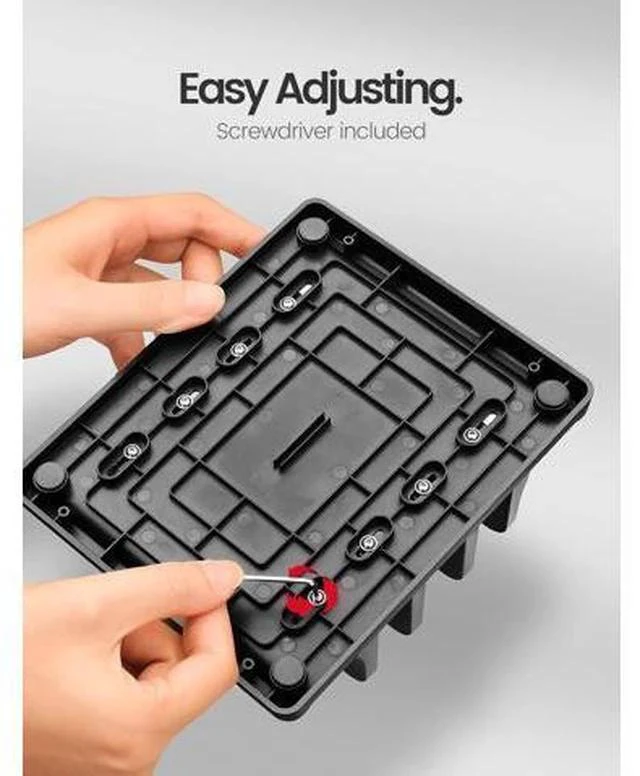 Alt view image 7 of 7 - 3-Slot Vertical Laptop Stand Holder Adjustable ABS Plastic Desktop Notebook Dock Vertical Laptop Stand Space-Saving for All MacBook/Surface//HP//Chrome Book