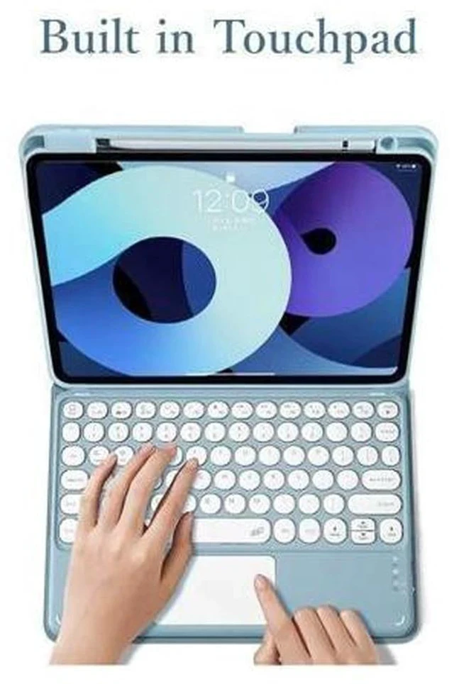 Alt view image 4 of 7 - kaitesi Keyboard Case Compatible with iPad Mini 7 A17 Pro/iPad Mini 6th Generation Touchpad Detachable Keyboard Support Pencil Charging (Light Pink)