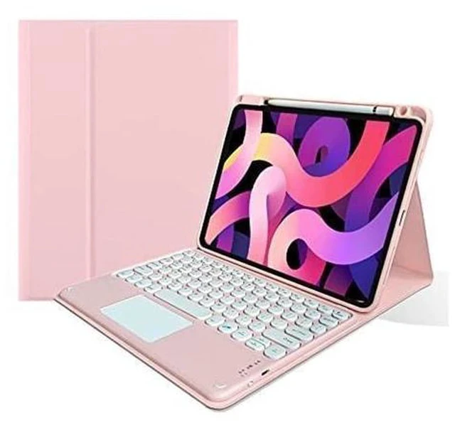 Alt view image 6 of 7 - kaitesi Keyboard Case Compatible with iPad Mini 7 A17 Pro/iPad Mini 6th Generation Touchpad Detachable Keyboard Support Pencil Charging (Light Pink)