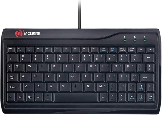 Alt view image 2 of 6 - Super Mini Wired Keyboard, Mcsaite Full Size 78 Keys Keypad Small Portable Fit With Or Industrial Use For Computer Laptop Mac Notebook