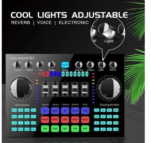 Alt view image 4 of 7 - K Song Anchor Professional Pci External USB Live Sound Card Studio Record Audio Interface For Pc and Cell Phone Mobile
