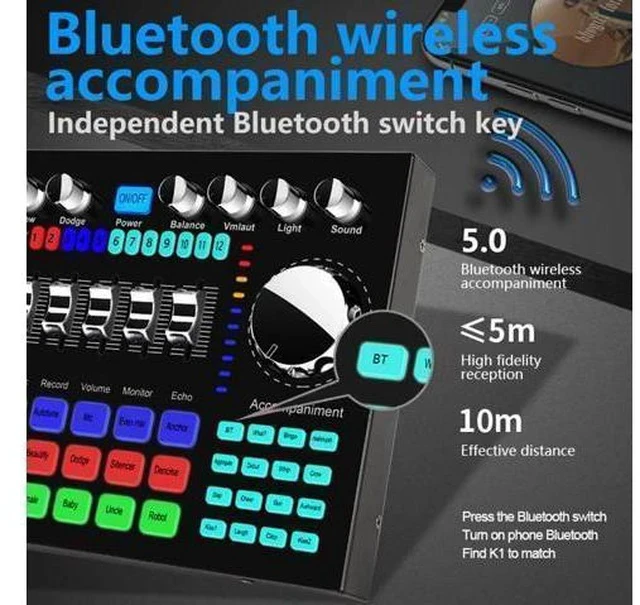 Alt view image 5 of 7 - K Song Anchor Professional Pci External USB Live Sound Card Studio Record Audio Interface For Pc and Cell Phone Mobile