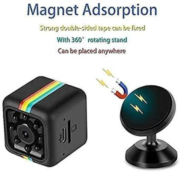 Alt view image 3 of 5 - Wireless Security Camera Mini Camcorder, WiFi Small Nanny Camera, 1080P Video Recording, Night Vision and Motion Detection, Baby Surveillance Camera, Home Indoor and Outdoor Surveillance Camera