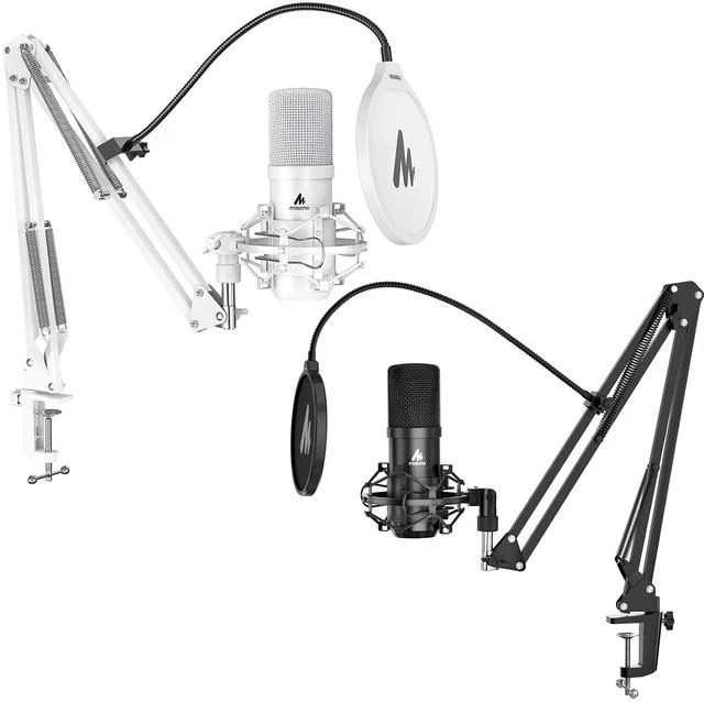 Main image of USB XLR Condenser Microphone: PC Computer Podcast Cardioid Metal Mic Kit for Recording, Studio, Sing