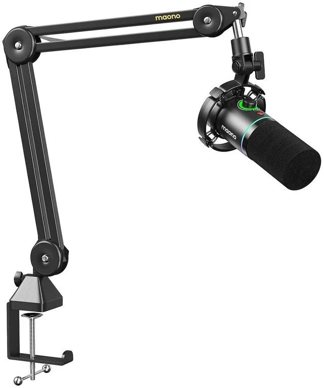 Main image of Dynamic Microphone Kit, RGB Gaming Mic Bundle for Podcast Studio Streaming Recording Vocal PD200X+BA