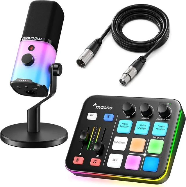 Main image of PD100X XLR/USB Gaming Microphone & caster G1 NEO & All in One Gaming Gear Bundle for Game Streamers